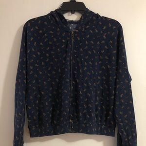 Super soft light weight waffle knit zip up